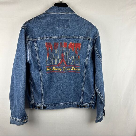 Vintage ID wear denim jacket pure energy dance studio size small unisex - Picture 6 of 7